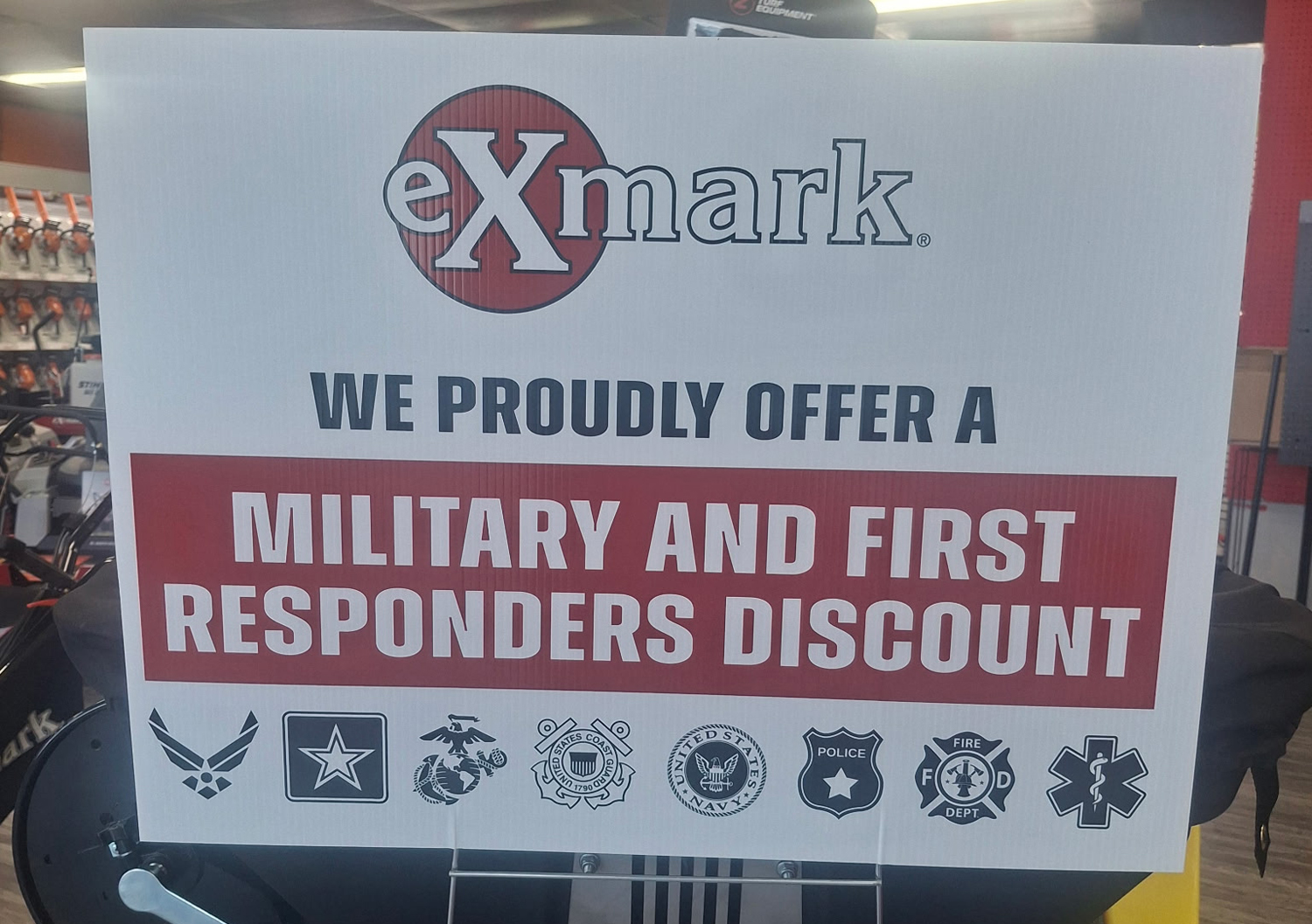 eXmark military and first responders discount eXmark military and first responders discount